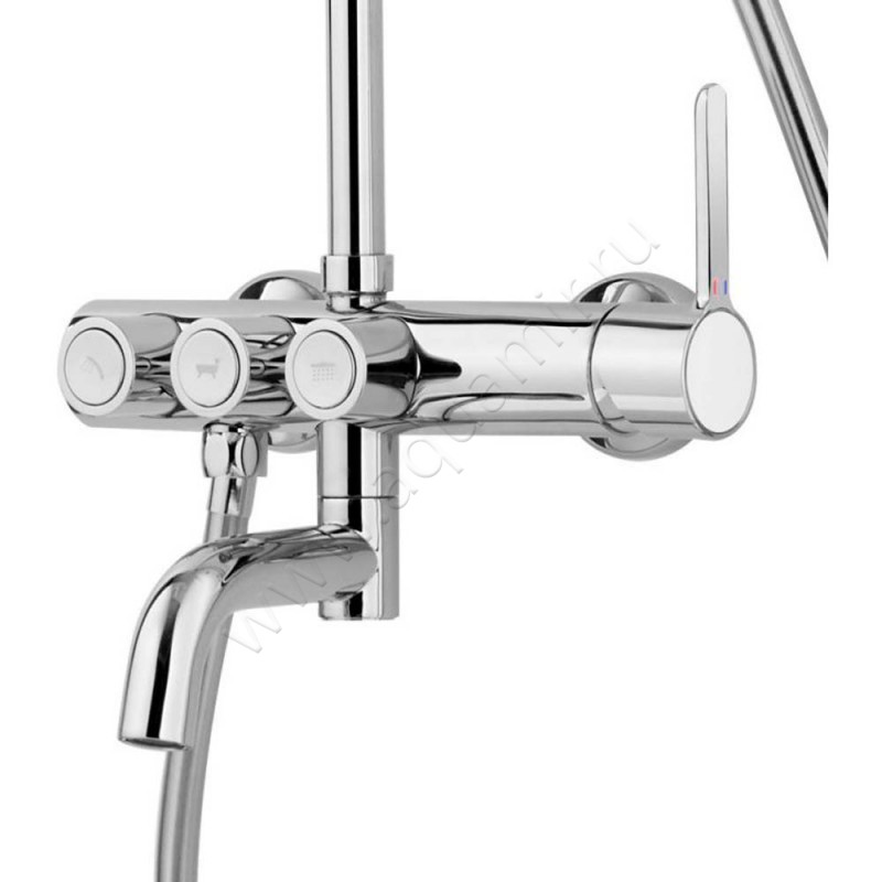 Душевая стойка Cezares Eco ECOCVD01 в интерьере