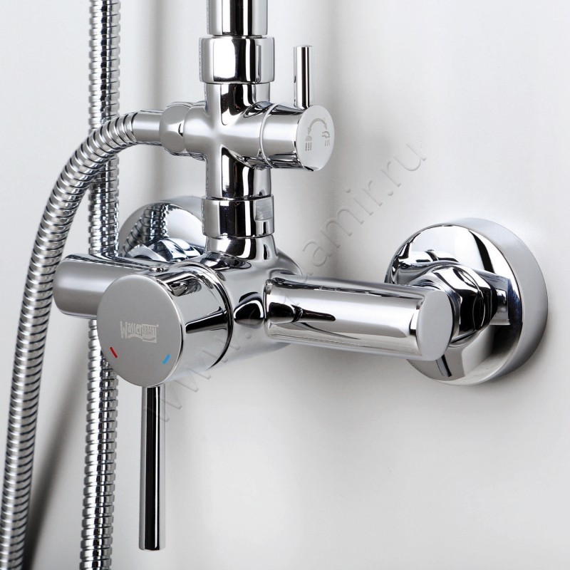 Душевая стойка Wasserkraft A12202 в интерьере