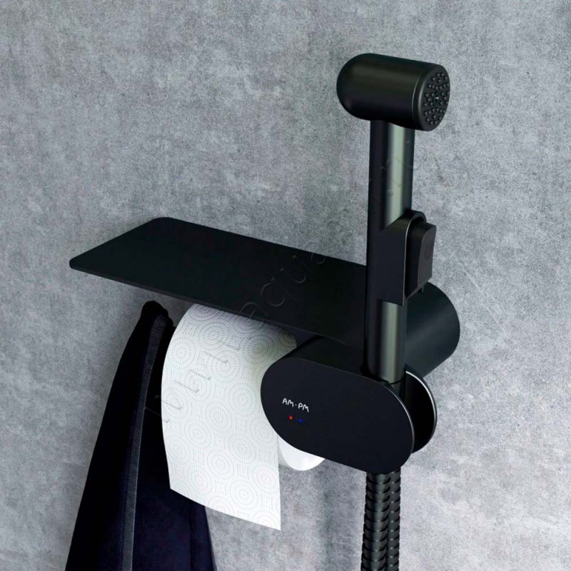 Гигиенический душ AM.PM Like со смесителем, черный F0202622 в интерьере