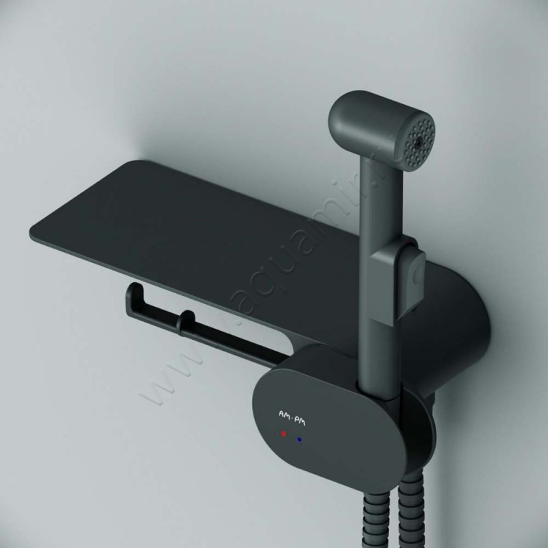 Гигиенический душ AM.PM Like со смесителем, черный F0202622 в интерьере