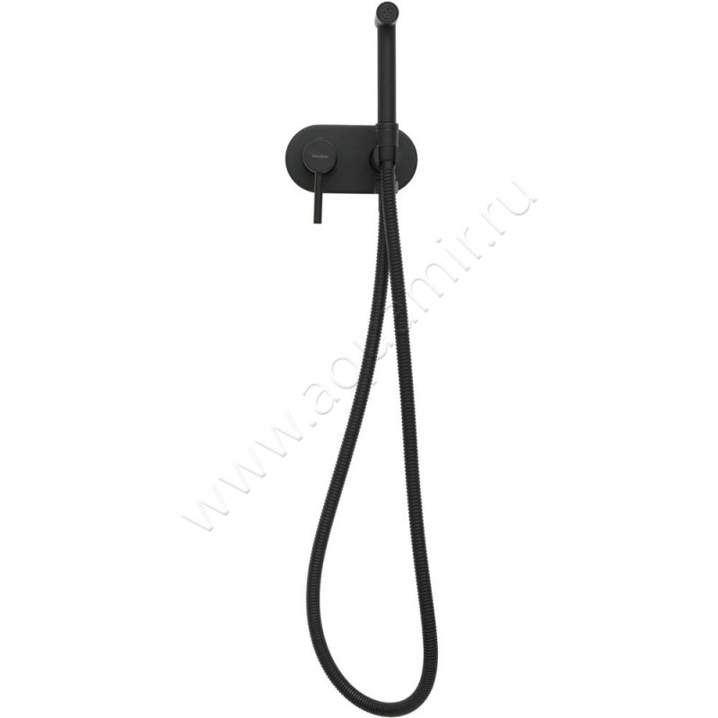 Гигиенический душ Allen Brau Priority со смесителем, черный 53100531 в интерьере