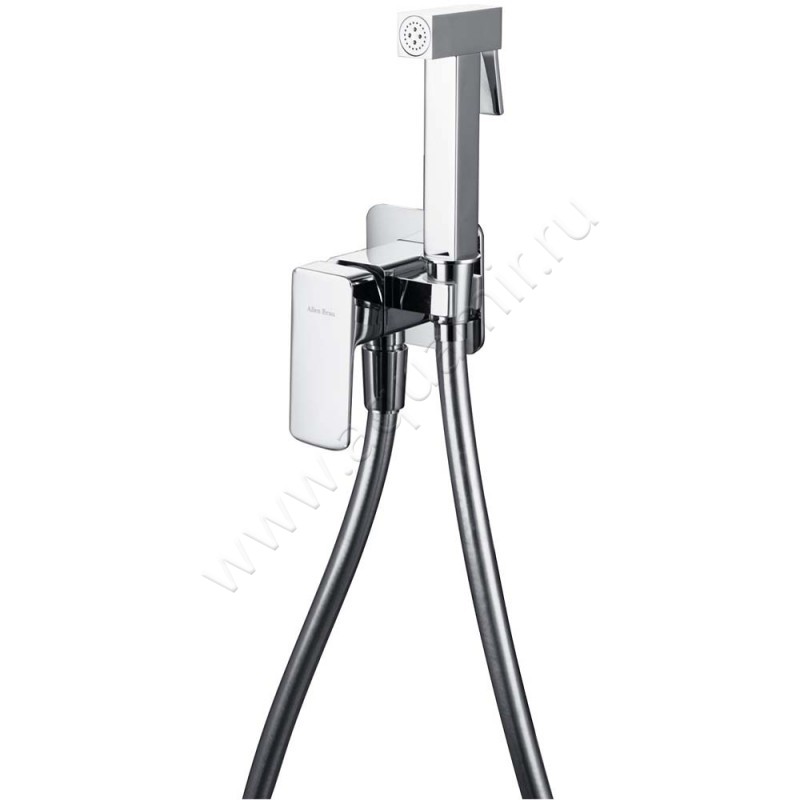 Гигиенический душ Allen Brau Infinity со смесителем, хром 52100500 в интерьере