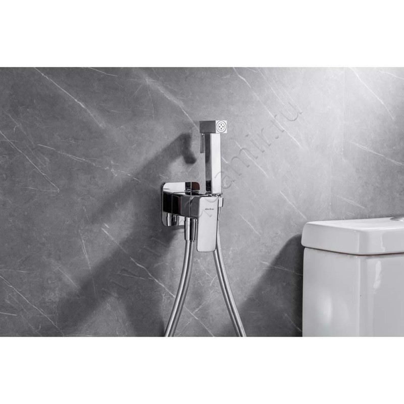 Гигиенический душ Allen Brau Infinity со смесителем, хром 52100500 в интерьере