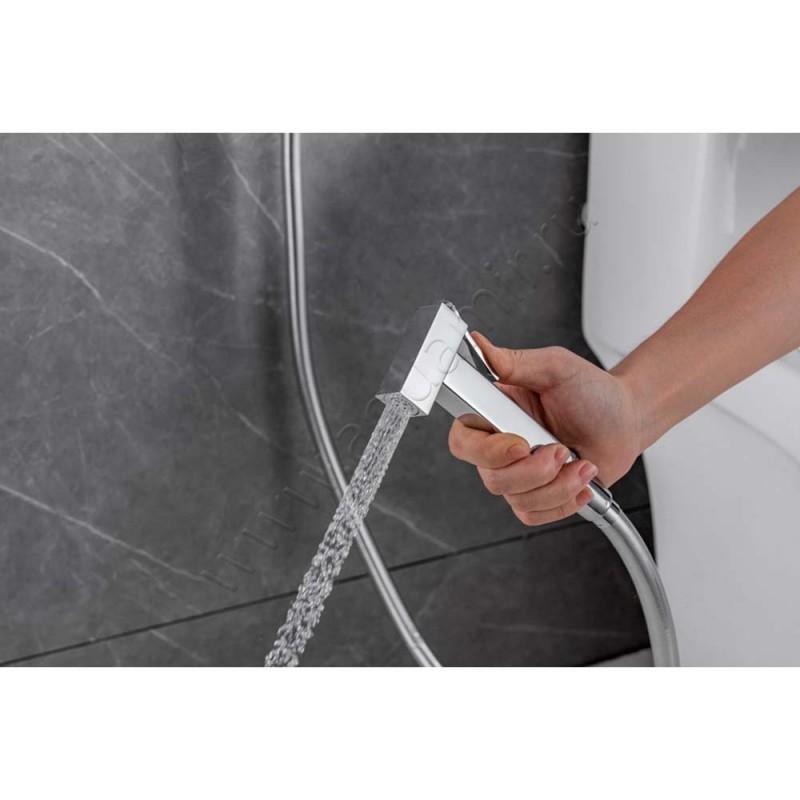 Гигиенический душ Allen Brau Infinity со смесителем, хром 52100500 в интерьере