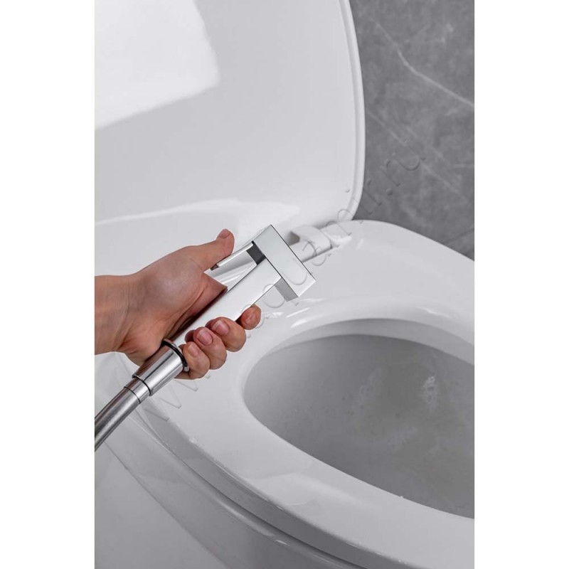 Гигиенический душ Allen Brau Infinity со смесителем, хром 52100500 в интерьере