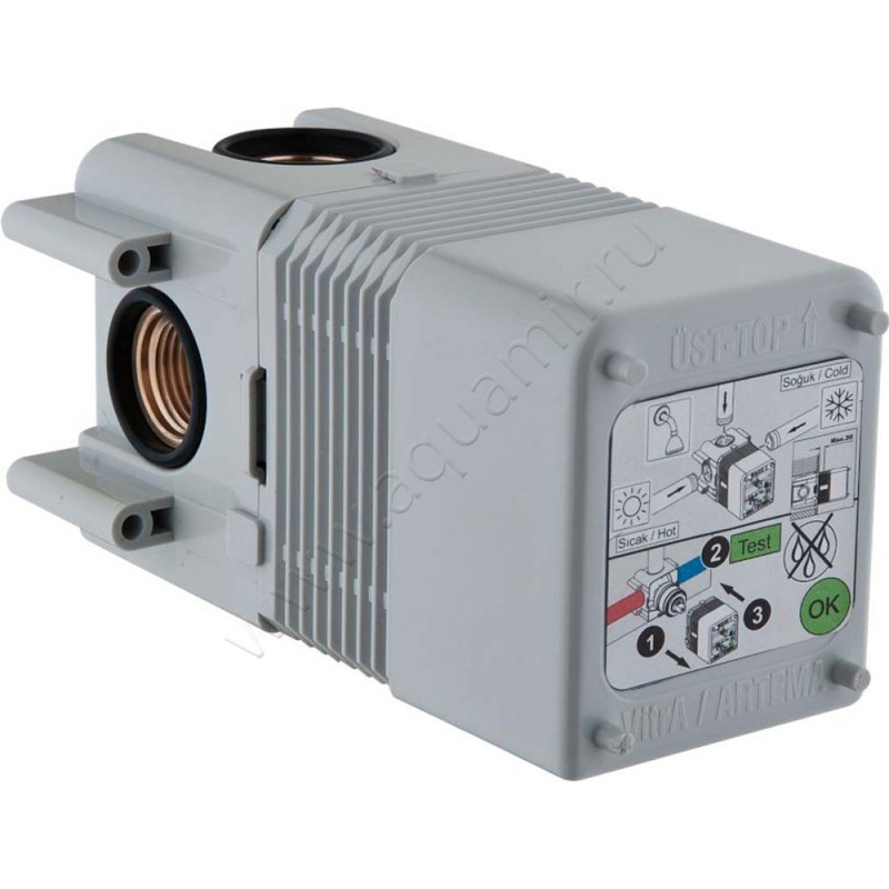 Гигиенический душ Vitra со смесителем, хром A49271EXP в интерьере