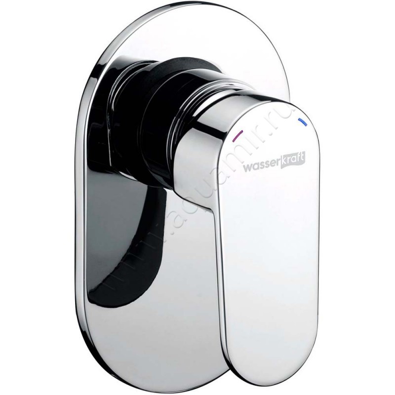 Гигиенический душ Wasserkraft со смесителем, хром A11057 в интерьере