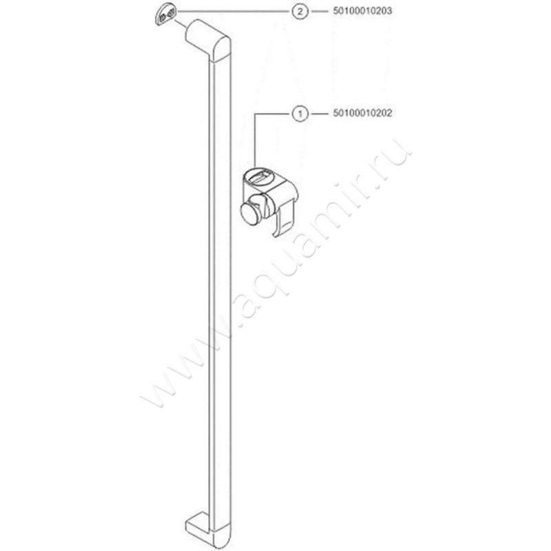 Душевая штанга Keuco Elegance new 51685010900 в интерьере