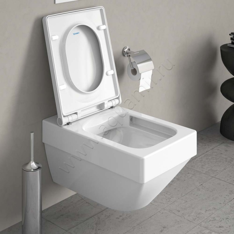 Крышка-сиденье Duravit Vero Air 46,9 x 37,8 см, белый глянец/white 0022010000 в интерьере
