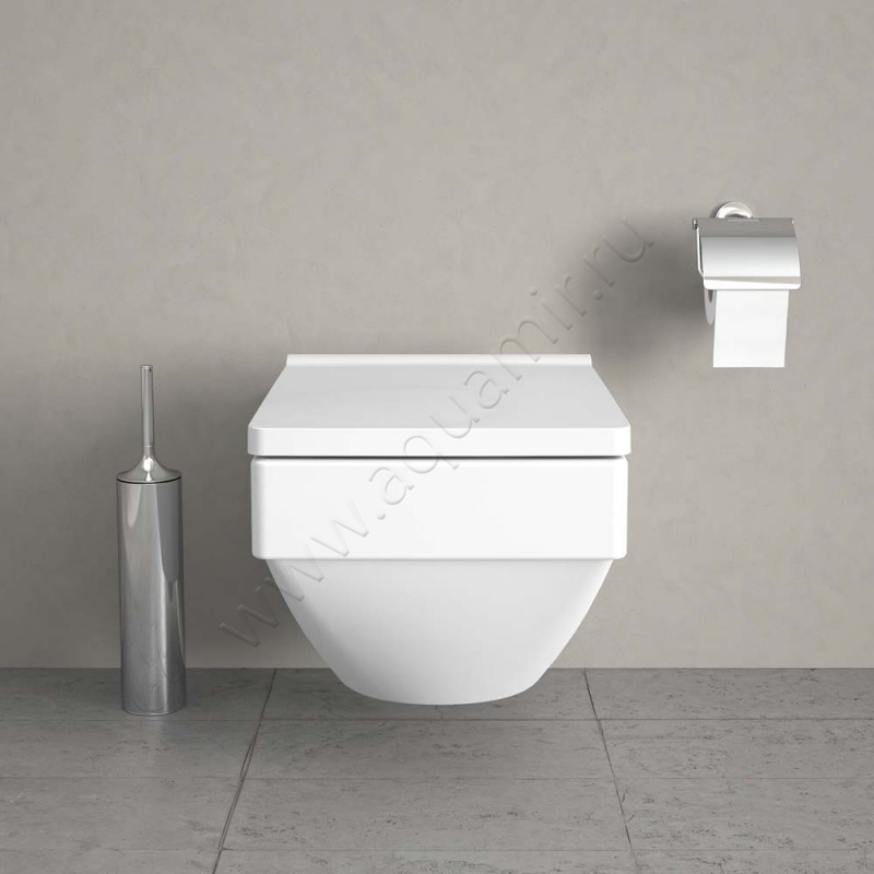 Крышка-сиденье Duravit Vero Air 46,9 x 37,8 см, белый глянец/white 0022010000 в интерьере