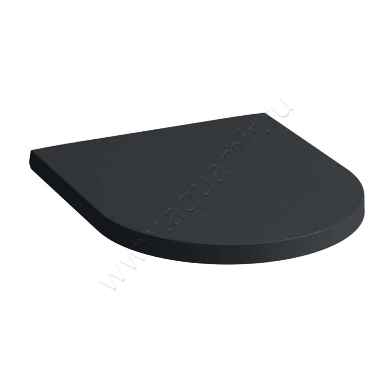 Крышка-сиденье Laufen Kartell by LAUFEN 44,5 x 37,5 см, черный матовый 8913337160001 в интерьере