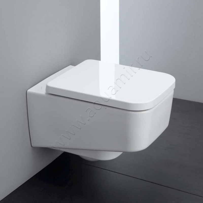 Крышка-сиденье Laufen Pro S 44,3 x 37 см, белый глянец, микролифт 8919610000001 в интерьере