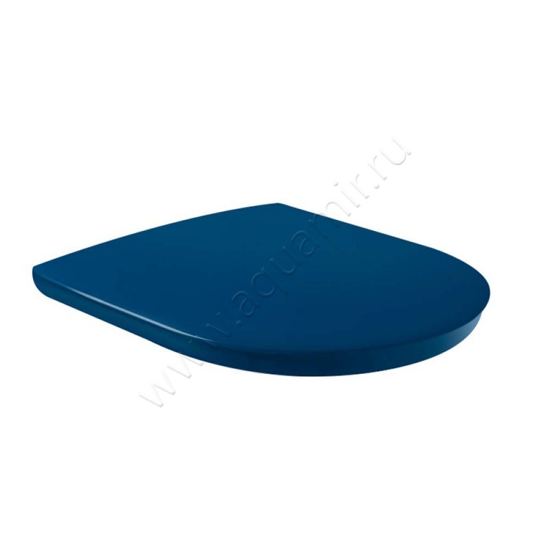 Крышка-сиденье Villeroy & Boch ViCare 45,9 x 36,9 см, синий глянец, микролифт 9M67S1P1 в интерьере
