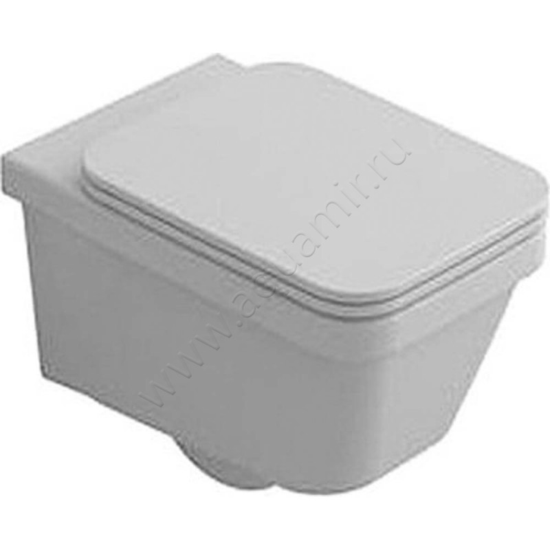 Крышка-сиденье Hatria Erika pro Q белый, микролифт 01Y1FU01 в интерьере