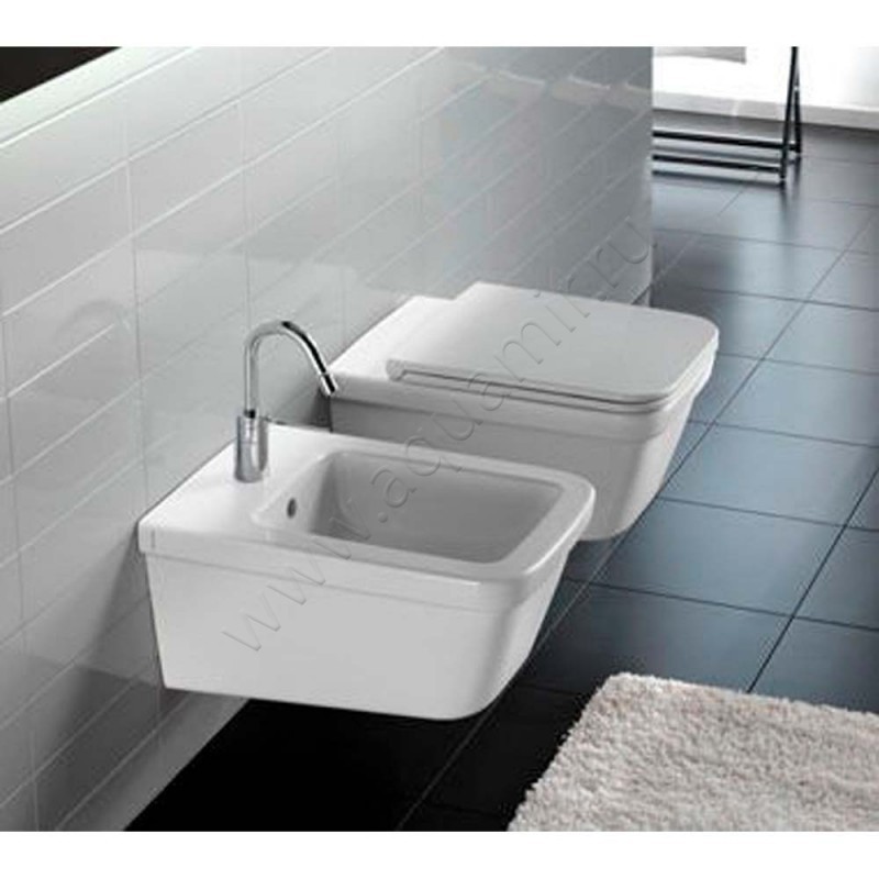 Крышка-сиденье Hatria Erika pro Q белый, микролифт 01Y1FU01 в интерьере