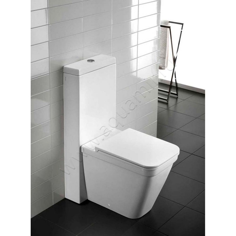 Крышка-сиденье Hatria Erika pro Q белый, микролифт 01Y1FU01 в интерьере