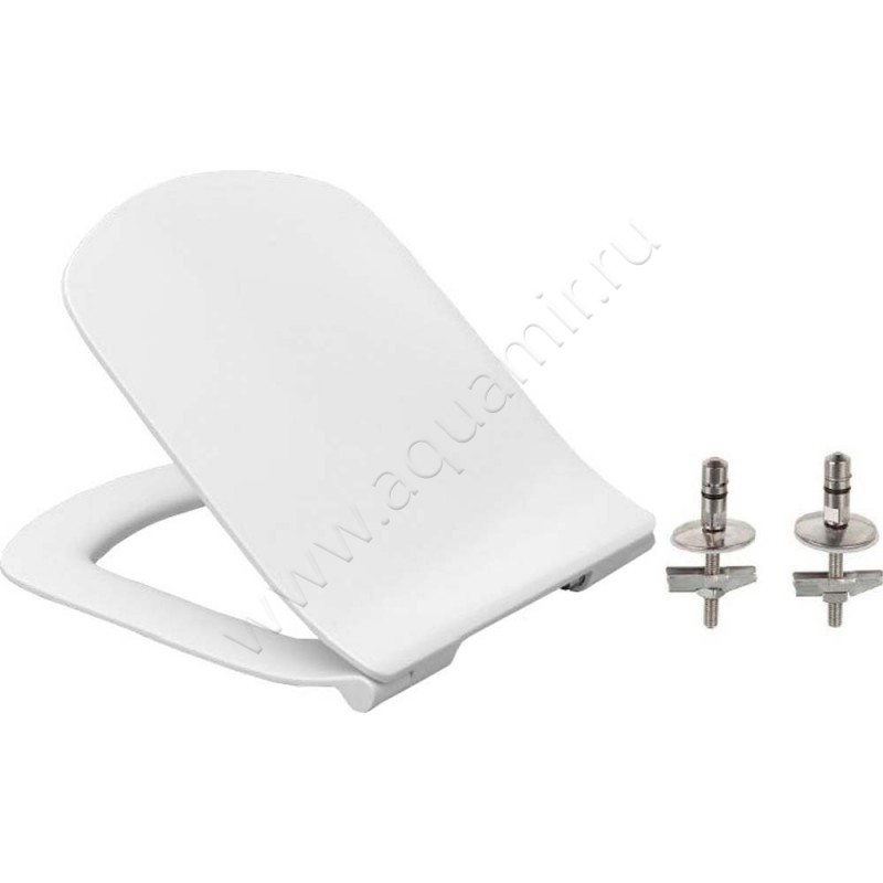 Крышка-сиденье Roca Dama senso 43,5 x 35,9 см, белый глянец, микролифт ZRU9302991P в интерьере