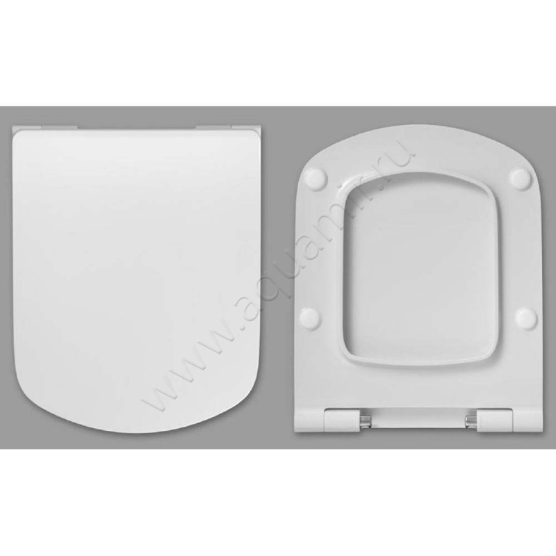 Крышка-сиденье Roca Dama senso 43,5 x 35,9 см, белый глянец, микролифт ZRU9302991P в интерьере