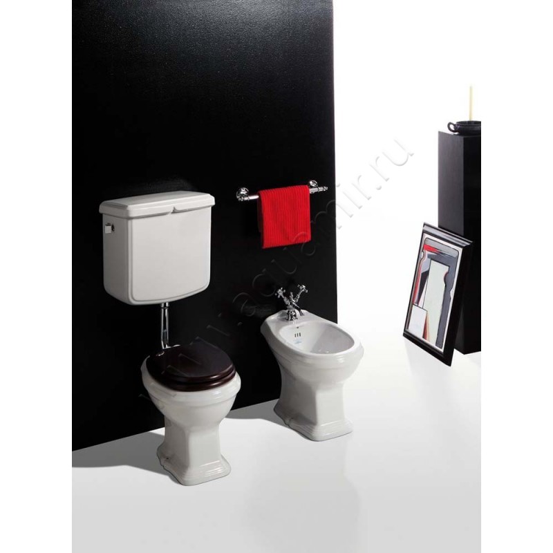 Крышка-сиденье Simas Arcade темное дерево, микролифт AR005NOCORO в интерьере