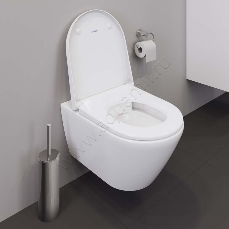 Унитаз подвесной Duravit D-NEO 54 см, белый, с покрытием wondergliss 25770900001 в интерьере