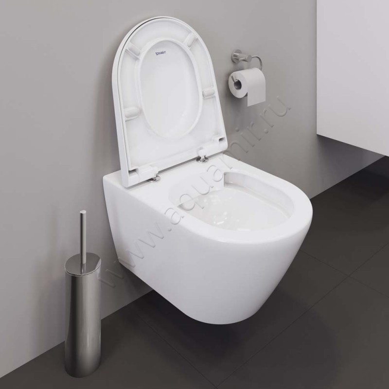 Унитаз подвесной Duravit D-NEO 54 см, белый, с покрытием wondergliss 25770900001 в интерьере