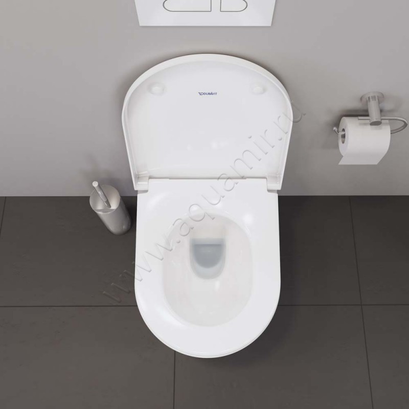 Унитаз подвесной Duravit D-NEO 54 см, белый, с покрытием wondergliss 25770900001 в интерьере