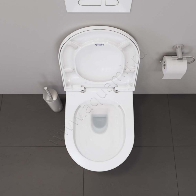 Унитаз подвесной Duravit D-NEO 54 см, белый, с покрытием wondergliss 25770900001 в интерьере