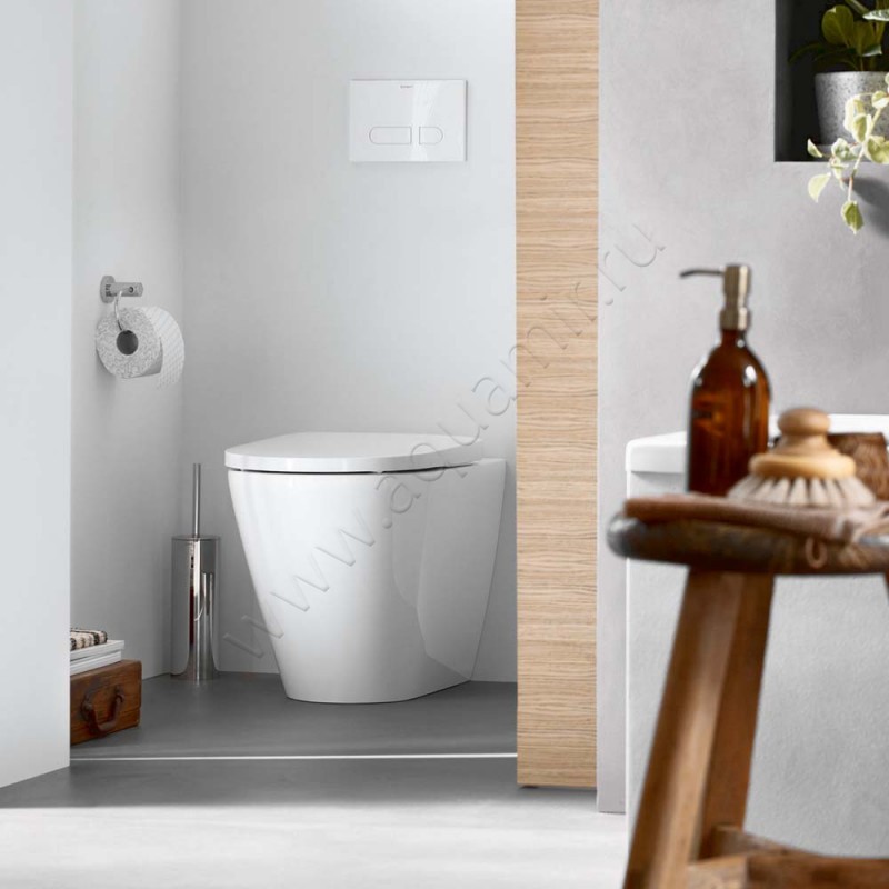 Унитаз приставной Duravit D-NEO 58 см, белый 2003090000 в интерьере