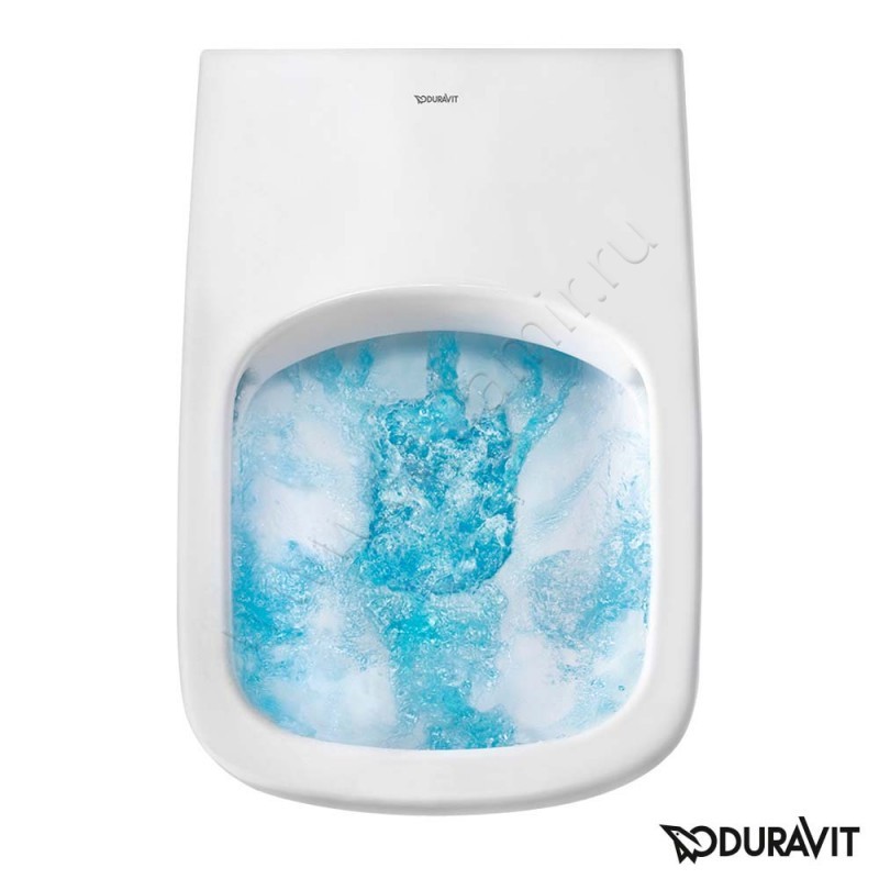 Унитаз подвесной с функцией биде Duravit HAPPY D.2 62 см, белый 25505900001 в интерьере