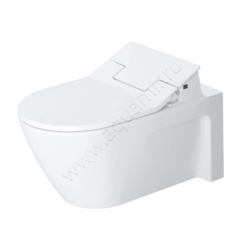 Унитаз подвесной с функцией биде Duravit STARCK 2 62 см, безободковый, белый 25335900001 в интерьере