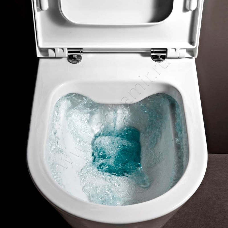 Унитаз подвесной Laufen KARTELL BY LAUFEN 54,5 см, черный 8203370200001 в интерьере