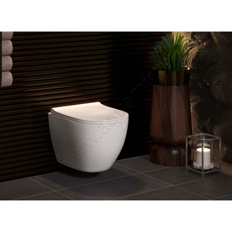 Комплект унитаза с инсталляцией Berges Wasserhaus Novum 043273 в интерьере