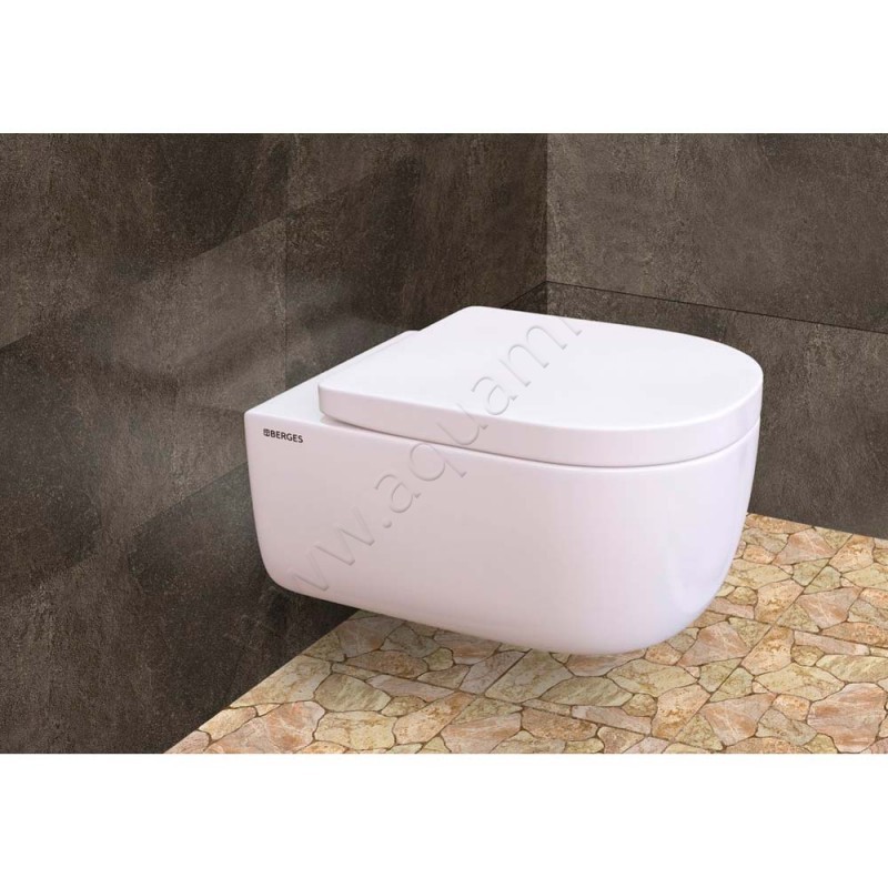 Комплект унитаза с инсталляцией Berges Wasserhaus Novum 043234 в интерьере
