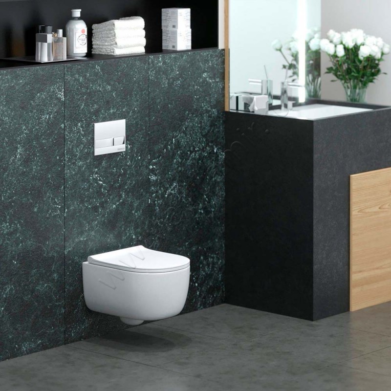 Комплект унитаза с инсталляцией Berges Wasserhaus Novum 047213 в интерьере
