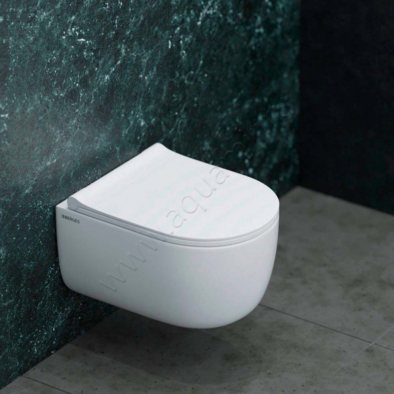 Комплект унитаза с инсталляцией Berges Wasserhaus Novum 047253 в интерьере