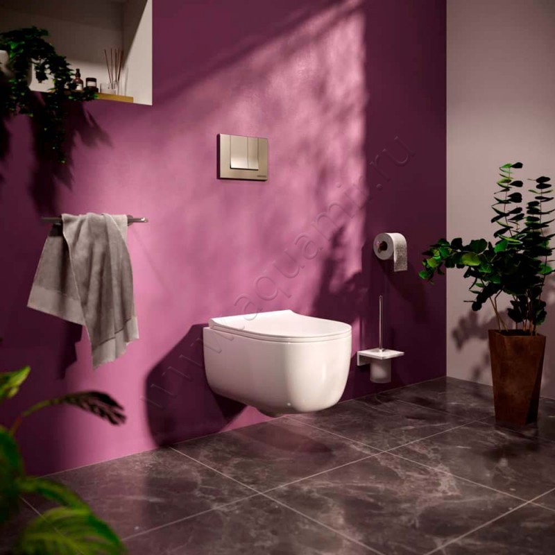 Комплект унитаза с инсталляцией Berges Wasserhaus Novum 047243 в интерьере