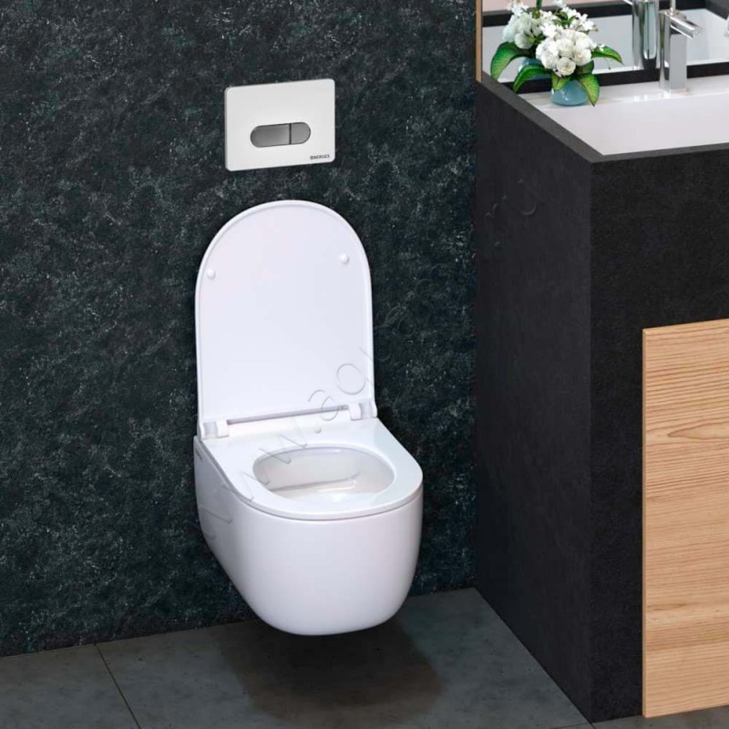 Комплект унитаза с инсталляцией Berges Wasserhaus Novum 047237 в интерьере