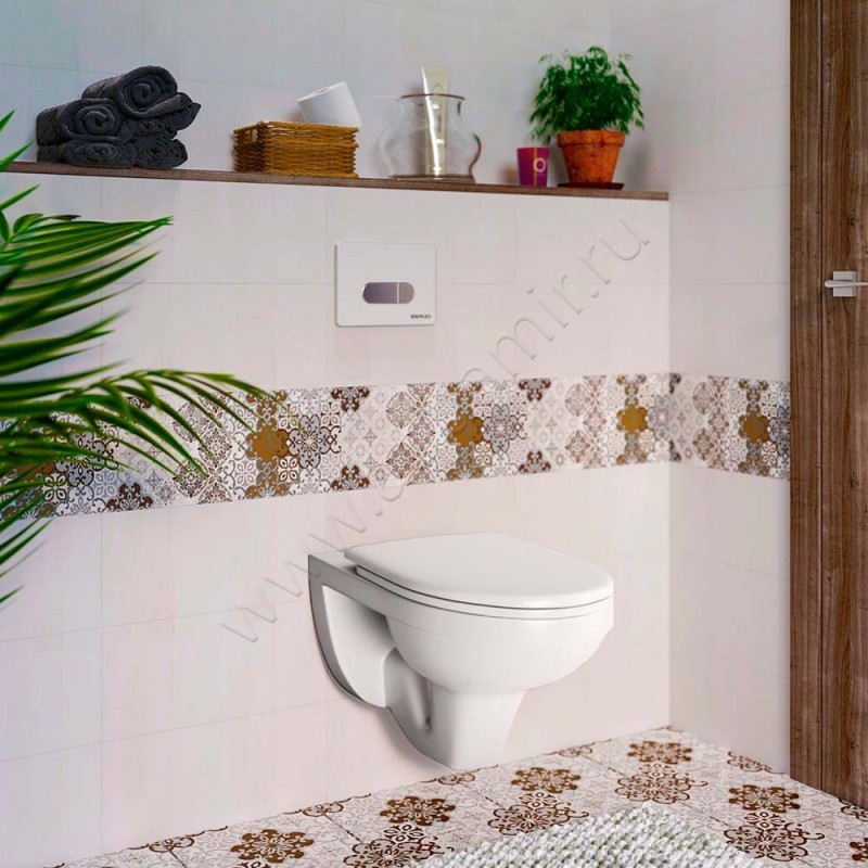 Унитаз подвесной Berges Wasserhaus Gamma 081105 в интерьере