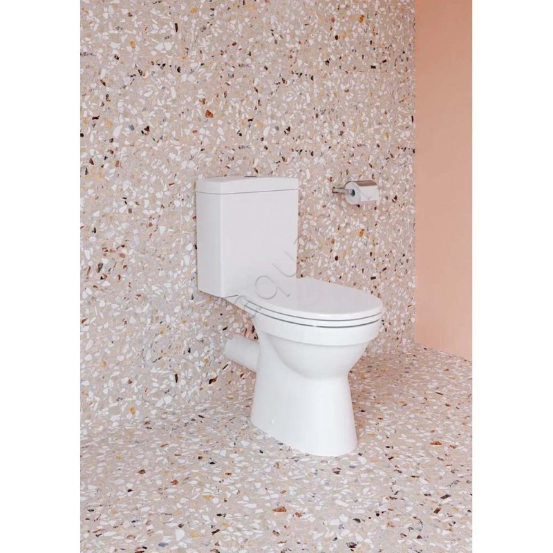 Унитаз напольный Vitra S10 с крышкой микролифт, 64,5 см, белый 9822B0037204 в интерьере