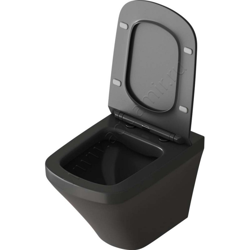 Унитаз подвесной Grossman с крышкой микролифт, 54 см, безободковый GR4440BMS в интерьере