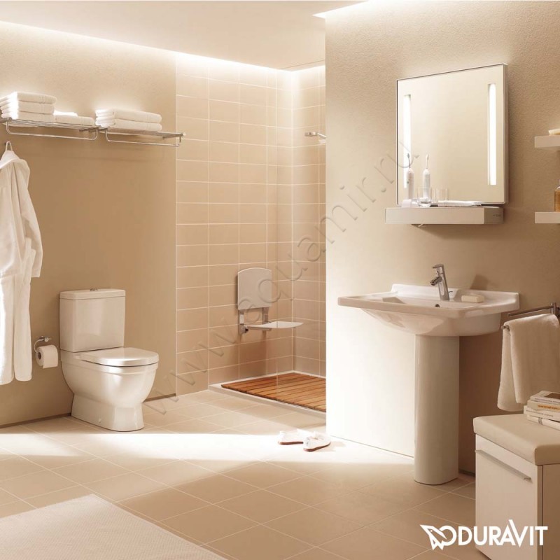 Бачок для унитаза Duravit Starck 3 с боковым и нижним подключением 0920100005 в интерьере