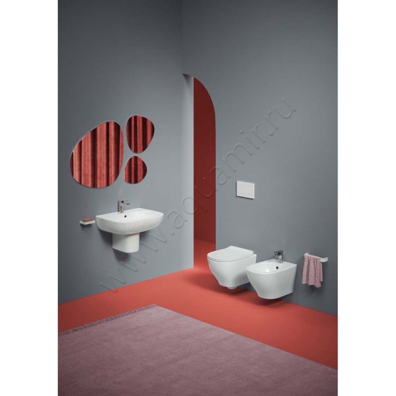 Унитаз подвесной ArtCeram TEN 4.0 52 см, безободковый, черный матовый TEV0061700 в интерьере