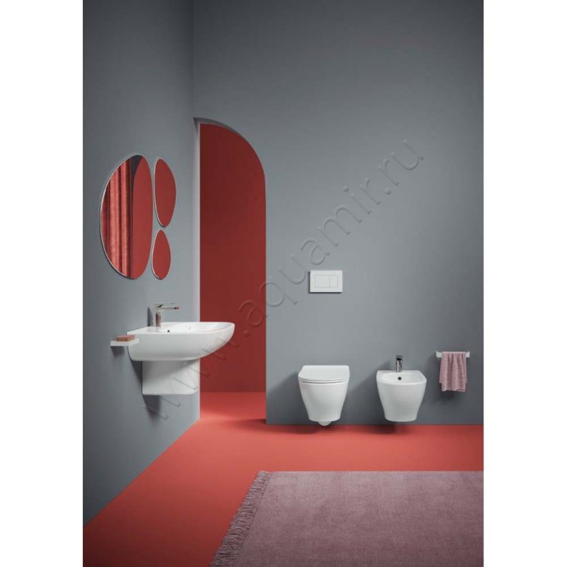 Унитаз подвесной ArtCeram TEN 4.0 52 см, безободковый, черный матовый TEV0061700 в интерьере