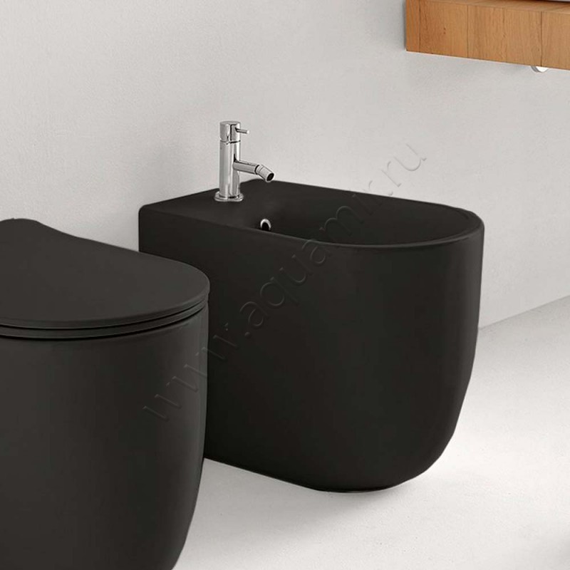 Биде напольное Kerasan Nolita 532031 в интерьере