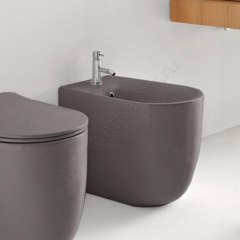 Биде напольное Kerasan Nolita 532089 в интерьере