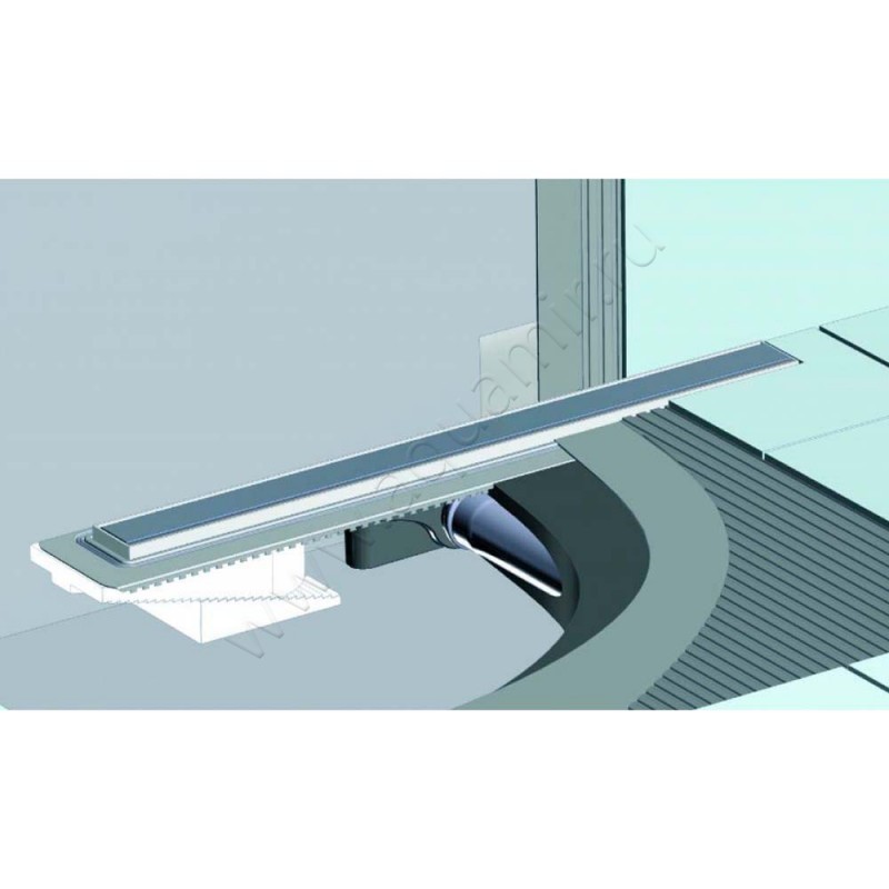 Душевой лоток с решеткой Berges Wasserhaus C1 Norma 60 см 095037 в интерьере