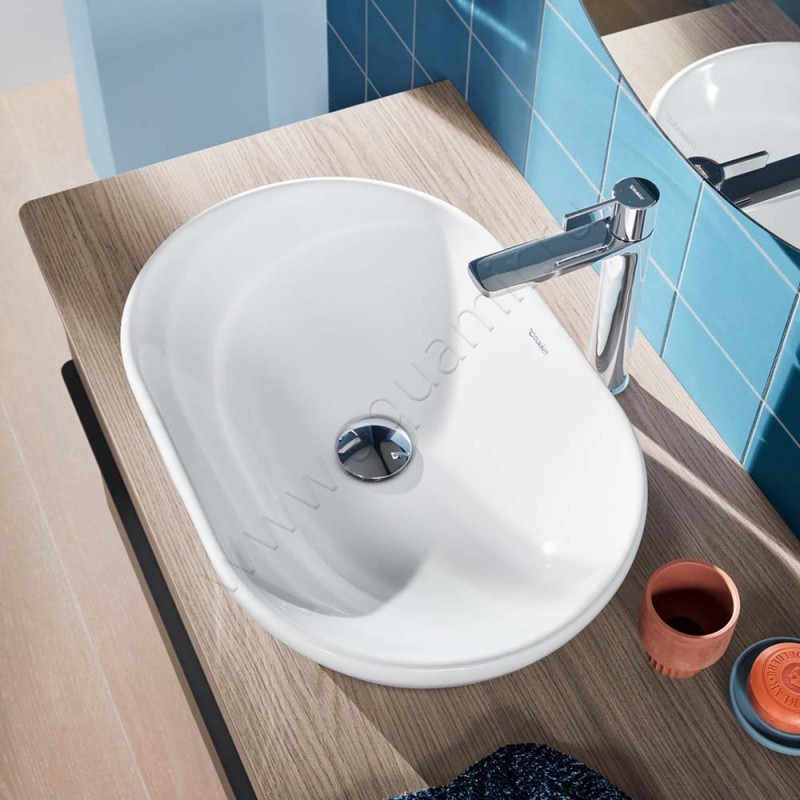 Раковина-чаша накладная Duravit D-Neo 60 см 2372600070 в интерьере