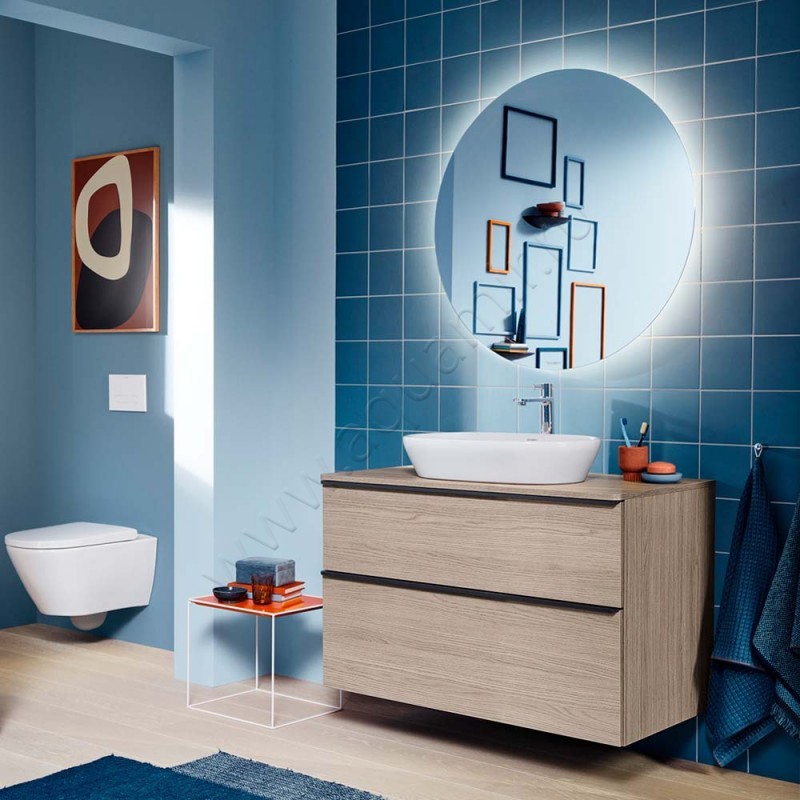 Раковина-чаша накладная Duravit D-Neo 60 см 2372600070 в интерьере