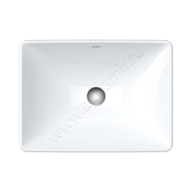 Раковина встраиваемая сверху на столешницу без отверстий Duravit D-Neo 60 см 03586000791 в интерьере