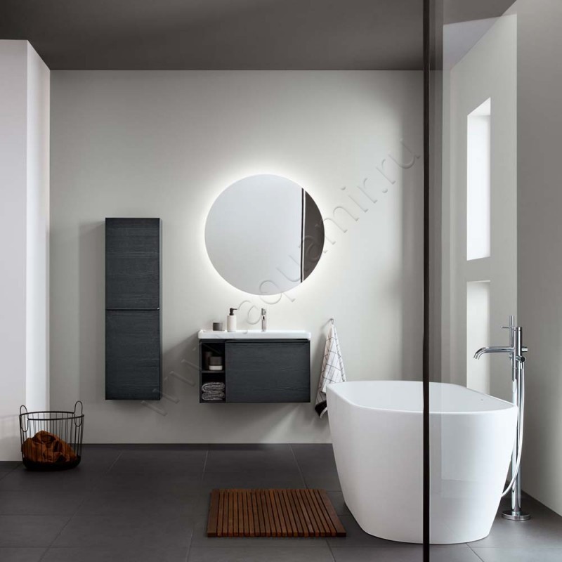 Раковина мебельная накладная Duravit D-Neo 80 см 23708000001 в интерьере